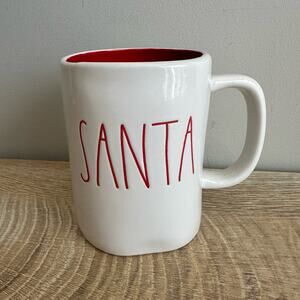Rae Dunn Santa Mug Red Interior
